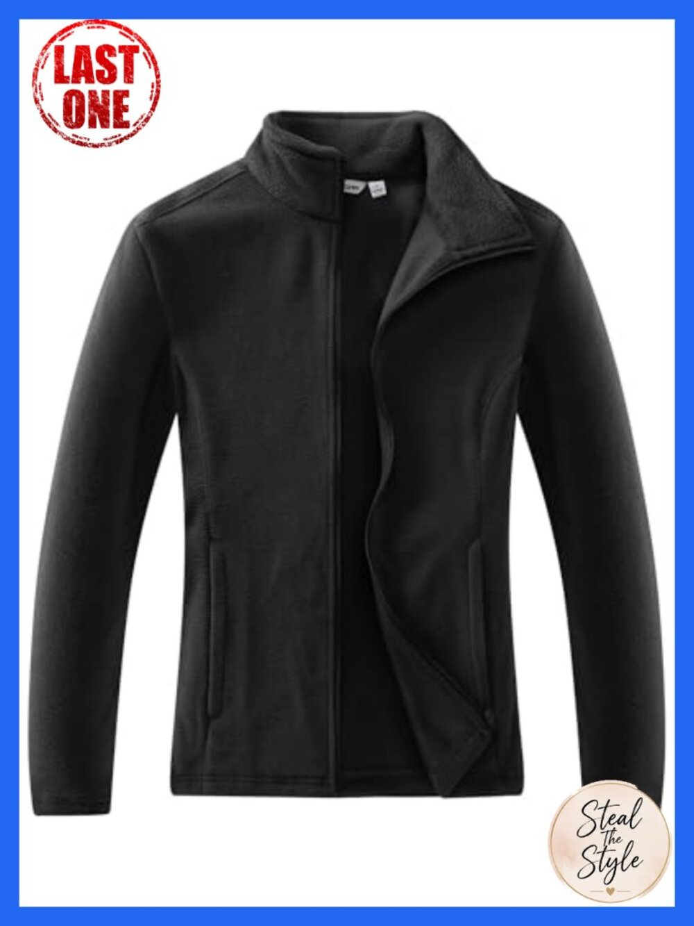 Women's Lightweight Polar Fleece Zip Up Jacket Full Zip Warm